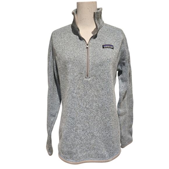 Patagonia Better Sweater 1/4 Zip Gray Blue Fleece- Size Medium HABL Blue - Picture 1 of 8